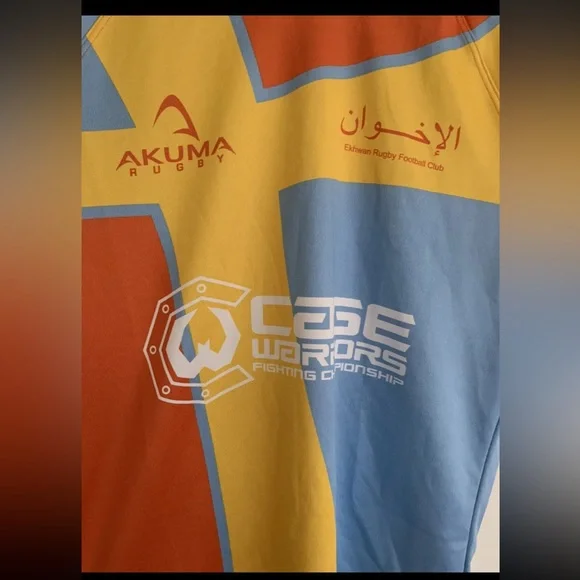 Akuma Rugby Jersey Ekhwan Rugby Football Club Yellow Size Large Taylor Swift - Picture 3 of 12